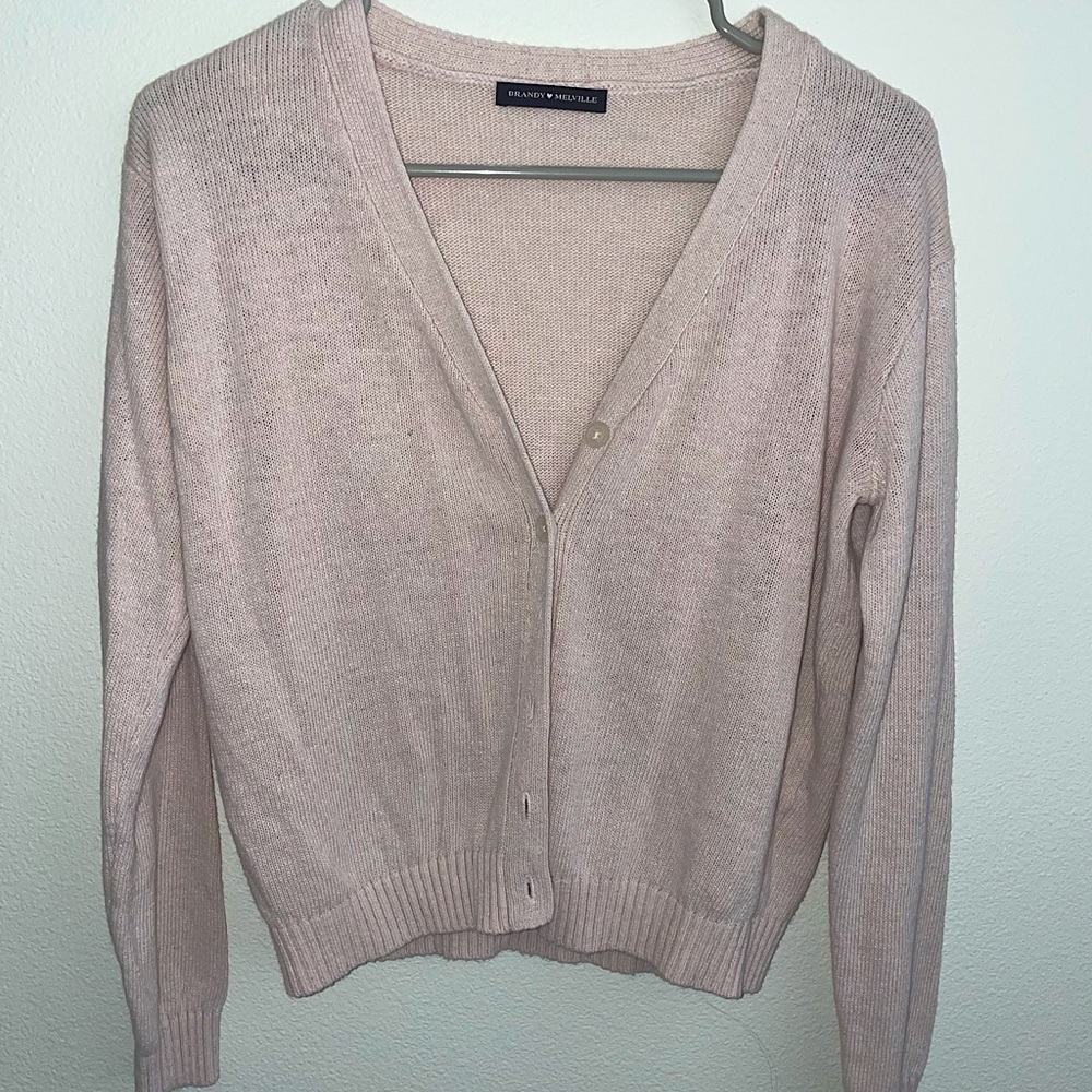 Brandy  Melville NWOT - Cardigan in Blush Pink